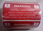 Roll Of 50 Hellermann Tyton Warning Stickers/ Label 4.125'' X 2'' Wddcu Hazard. Fixed Price $49.95.