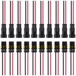 10PAIR 2PIN Waterproof Connector,male And Female Way 16 Awg Quick Disconnect .... Fixed Price $17.09.
