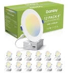 Daminy 12 Pack 6 Ultra Think Led Recessed Light 10W 1100LM. Fixed Price $42.00.