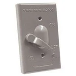 New Bell Weatherproof 5121-5 Gray Metal Single Gang Switch And Cover 1328327. Fixed Price $5.79.