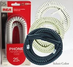 Rca 25FT Telephone Handset Length Extender Coil Cord For Work Office Home Phones. Fixed Price $15.88.