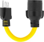 Nema 5-15P L14-30R Female Power Adapter Cord,household Yellow+black. Fixed Price $25.24.