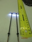 Ho - Led Warm White Flood / Yard Light On 3.5" Post (set Of 2). Fixed Price $10.00.