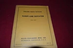 Allis Chalmers Flight Line Elevator Part Book Hmpa. Fixed Price $19.99.