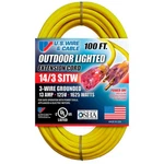 U.s. Wire 73100 Yellow Temp-flex Lighted Plug Cord Three Conductor Ft. 14/3. Fixed Price $123.94.