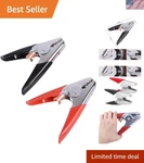 Heavy-duty 1200A Battery Clamps With Insulated Grips Pair Of Alligator Clips. Fixed Price $26.95.