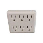 Ikea Koppla 6-OUTLET, 2 Plug Splitter/model: 700.853.45/PRE-OWNED. Fixed Price $6.50.