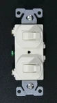 Combination Two Single Pole Toggle Switch Almond 15A (10 Pack) Cooper/eaton 271A. Fixed Price $5.98.