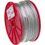 Campbell 7000827 Aircraft Cable, 1/4 Dia, 250 L, 1400 Lb Working Load, Gal. Fixed Price $157.72.