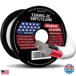 Nicerinc 12 Gauge Duplex Marine Wire Tinned Copper Boat Cable 50FT Awg. Fixed Price $75.63.