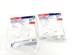 2PCS Nos Leviton PJ23-W 2-GANG Blank Wallplate White Nylon. Fixed Price $10.99.