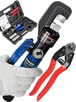 Hydraulic Crimper & Cutter Tool For 1/16"-3/16" Stainless Steel Cable Railing. Fixed Price $97.99.