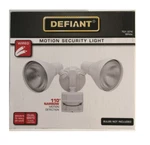 Defiant 110-DEGREE White Motion Activated Outdoor Flood Light. Fixed Price $22.99.