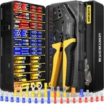 Wire Terminals Crimping Tool Kit - 30 Types Insulated Electrical Connectors A.... Fixed Price $47.61.