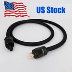 Audiophile Silver Plated Hifi Us Ac Power Cable Pure Copper Cord. Fixed Price $28.50.