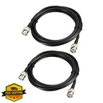 Uxcell RG58 Coaxial Cable Bnc Male To 50 Ohm 6.6FT 2PCS. Fixed Price $27.99.