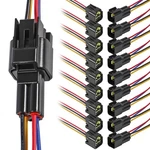 Aitrip 10PCS 4 Pin Electrical Waterproof Connector,male And Female .... Fixed Price $31.99.
