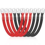 Linkstyle 6PCS 2AWG 6" Pure Copper Battery Cables 3/8" Lugs Auto Marine Rv Solar. Fixed Price $32.97.
