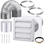 Glooglitter Dryer Vent Kit 4 Inch Ducting Tube Hose Connector Wall.... Fixed Price $36.97.