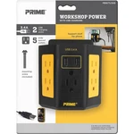 Prime Indoor Power Adapter, Outlets, 2 Usb Ports, Model# PBWTU345. Fixed Price $44.99.
