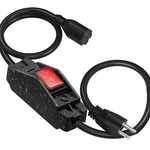 3.3FT Extension Cord With Led Switch, Weatherproof Power .... Fixed Price $21.07.
