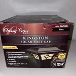 Classy Caps Kingston Solar Post Cap,- Fits X 2", 2.5" And 3" Black. Fixed Price $12.00.