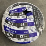 Southwire 125 Ft. 8/2 Stranded Romex Simpull Cu Nm-b W/g Black #28893602. Fixed Price $232.20.