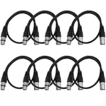 8 Pack Black 2 Ft Xlr Patch Cables. Fixed Price $49.99.