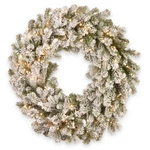 24 In. Pre-lit Snowy Sheffield Spruce Wreath With Twinkly Led Lights, Plug-in. Fixed Price $103.99.
