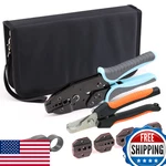 Gazoe Coax Ratchet Crimping Tool Kit Rg Cable Rf Connector 5 Dies. Fixed Price $93.01.