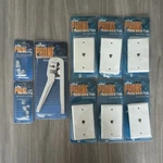 Leviton Telephone Wiring Lot Sealed Jack Plates Plugs Crimp Tool Set. Fixed Price $15.00.