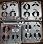 Steel City By Abb 4" Square Covers 8 (box Of 50). Fixed Price $299.99.