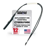 Replacement Honeywell C7089U1006 Outdoor Temperature Sensor With 10" Black. Fixed Price $31.18.