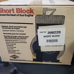 Briggs And Stratton 398220 Short Block. Fixed Price $110.00.